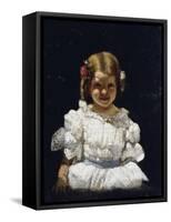 Young Girl-Michele Gordigiani-Framed Stretched Canvas