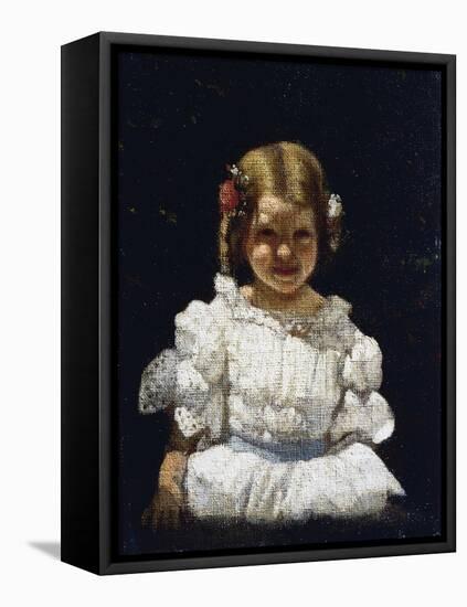Young Girl-Michele Gordigiani-Framed Stretched Canvas