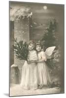 Young Girls as Cherubs-null-Mounted Art Print