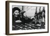 Young Girls Assembling Machine Guns in a Russian Factory, 1943-null-Framed Giclee Print