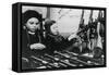 Young Girls Assembling Machine Guns in a Russian Factory, 1943-null-Framed Stretched Canvas