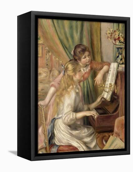 Young Girls at the Piano, 1892-Pierre-Auguste Renoir-Framed Stretched Canvas