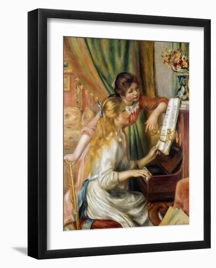 Young Girls at the Piano, 1892-Pierre-Auguste Renoir-Framed Giclee Print