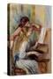 Young Girls at the Piano by Pierre Auguste Renoir-null-Stretched Canvas