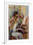 Young Girls at the Piano by Pierre Auguste Renoir-null-Framed Giclee Print