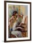 Young Girls at the Piano by Pierre Auguste Renoir-null-Framed Giclee Print