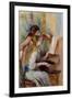 Young Girls at the Piano by Pierre Auguste Renoir-null-Framed Giclee Print