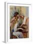 Young Girls at the Piano by Pierre Auguste Renoir-null-Framed Giclee Print