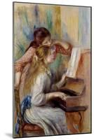 Young Girls at the Piano by Pierre Auguste Renoir-null-Mounted Giclee Print