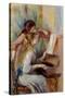 Young Girls at the Piano by Pierre Auguste Renoir-null-Stretched Canvas