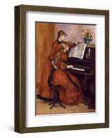 Young Girls at the Piano. Ca. 1889-Pierre-Auguste Renoir-Framed Art Print