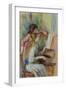 Young Girls at the Piano, circa 1890-Pierre-Auguste Renoir-Framed Giclee Print