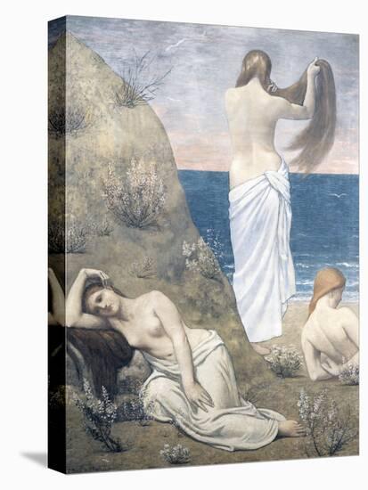 Young Girls at the Seaside, 1879-Pierre Puvis de Chavannes-Stretched Canvas