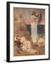 Young Girls at the Seaside, by Pierre Puvis de Chavannes,-Pierre Puvis de Chavannes-Framed Art Print