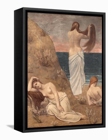 Young Girls at the Seaside-Pierre Puvis de Chavannes-Framed Stretched Canvas