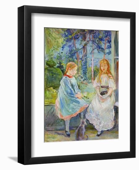 Young Girls at the Window, 1892-Berthe Morisot-Framed Giclee Print