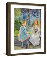 Young Girls at the Window, 1892-Berthe Morisot-Framed Giclee Print