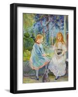 Young Girls at the Window, 1892-Berthe Morisot-Framed Giclee Print