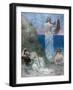 Young Girls by the Sea, before 1894-Pierre Puvis de Chavannes-Framed Giclee Print