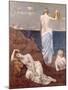 Young Girls by the Sea, Before 1894-Pierre Puvis de Chavannes-Mounted Giclee Print