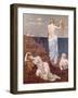 Young Girls by the Sea, Before 1894-Pierre Puvis de Chavannes-Framed Giclee Print