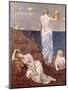 Young Girls by the Sea, Before 1894-Pierre Puvis de Chavannes-Mounted Giclee Print