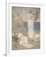 Young Girls by the Seaside, 1887-Pierre Cécil Puvis de Chavannes-Framed Giclee Print