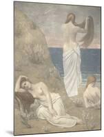 Young Girls by the Seaside, 1887-Pierre Cécil Puvis de Chavannes-Mounted Giclee Print