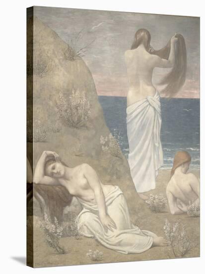 Young Girls by the Seaside, 1887-Pierre Cécil Puvis de Chavannes-Stretched Canvas