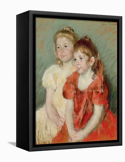 Young Girls, C.1900-Mary Cassatt-Framed Stretched Canvas