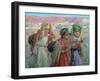 Young Girls Carrying Water, C1881-1926-Etienne Dinet-Framed Giclee Print