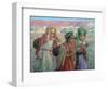 Young Girls Carrying Water, C1881-1926-Etienne Dinet-Framed Giclee Print