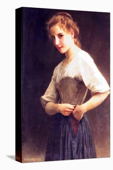 Young Girls Dressing-William Adolphe Bouguereau-Stretched Canvas