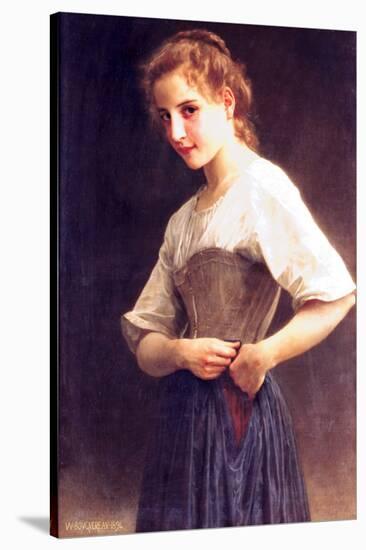 Young Girls Dressing-William Adolphe Bouguereau-Stretched Canvas