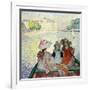 Young Girls in a Boat, c.1900-Henri Lebasque-Framed Giclee Print