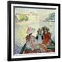 Young Girls in a Boat, c.1900-Henri Lebasque-Framed Giclee Print