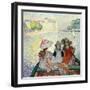 Young Girls in a Boat, c.1900-Henri Lebasque-Framed Giclee Print