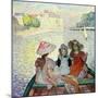 Young Girls in a Boat, c.1900-Henri Lebasque-Mounted Giclee Print