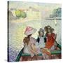 Young Girls in a Boat, c.1900-Henri Lebasque-Stretched Canvas