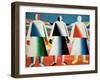 Young Girls in a Field, 1928-32-Kasimir Malevich-Framed Giclee Print