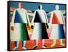 Young Girls in a Field, 1928-32-Kasimir Malevich-Framed Stretched Canvas