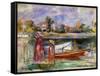 Young Girls in Argenteuil-Pierre-Auguste Renoir-Framed Stretched Canvas