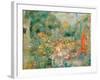 Young Girls in the Garden at Montmartre, 1893-95-Pierre-Auguste Renoir-Framed Giclee Print