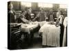 Young Girls Ironing in Laundry Room, Surrey-Peter Higginbotham-Stretched Canvas