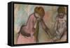 Young Girls Looking at an Album, C.1884-Edgar Degas-Framed Stretched Canvas