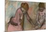 Young Girls Looking at an Album, C.1884-Edgar Degas-Mounted Giclee Print