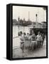 Young Girls of the Sophie Germain High School in Paris Getting their Canoe Out of the Water-null-Framed Stretched Canvas