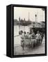 Young Girls of the Sophie Germain High School in Paris Getting their Canoe Out of the Water-null-Framed Stretched Canvas