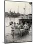 Young Girls of the Sophie Germain High School in Paris Getting their Canoe Out of the Water-null-Mounted Photographic Print