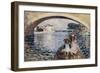 Young Girls on a Barge; Jeunes Filles En Barques, 1903-Henri Lebasque-Framed Premium Giclee Print